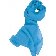 Pañuelo 100% poliéster tipo seda,tamaño 90 x90 cms, azul celeste